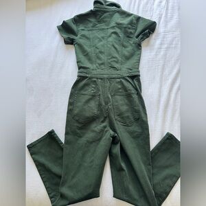 Good American Green Utility Jumpsuit